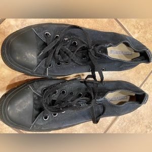 Men’s Converse Brand, black, low tops, 9.5